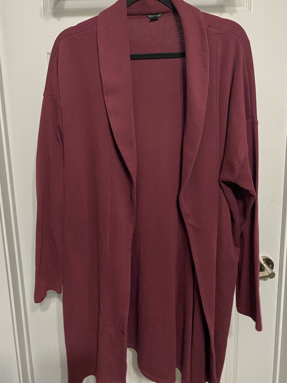 Ann Taylor Burgundy Cardigan
